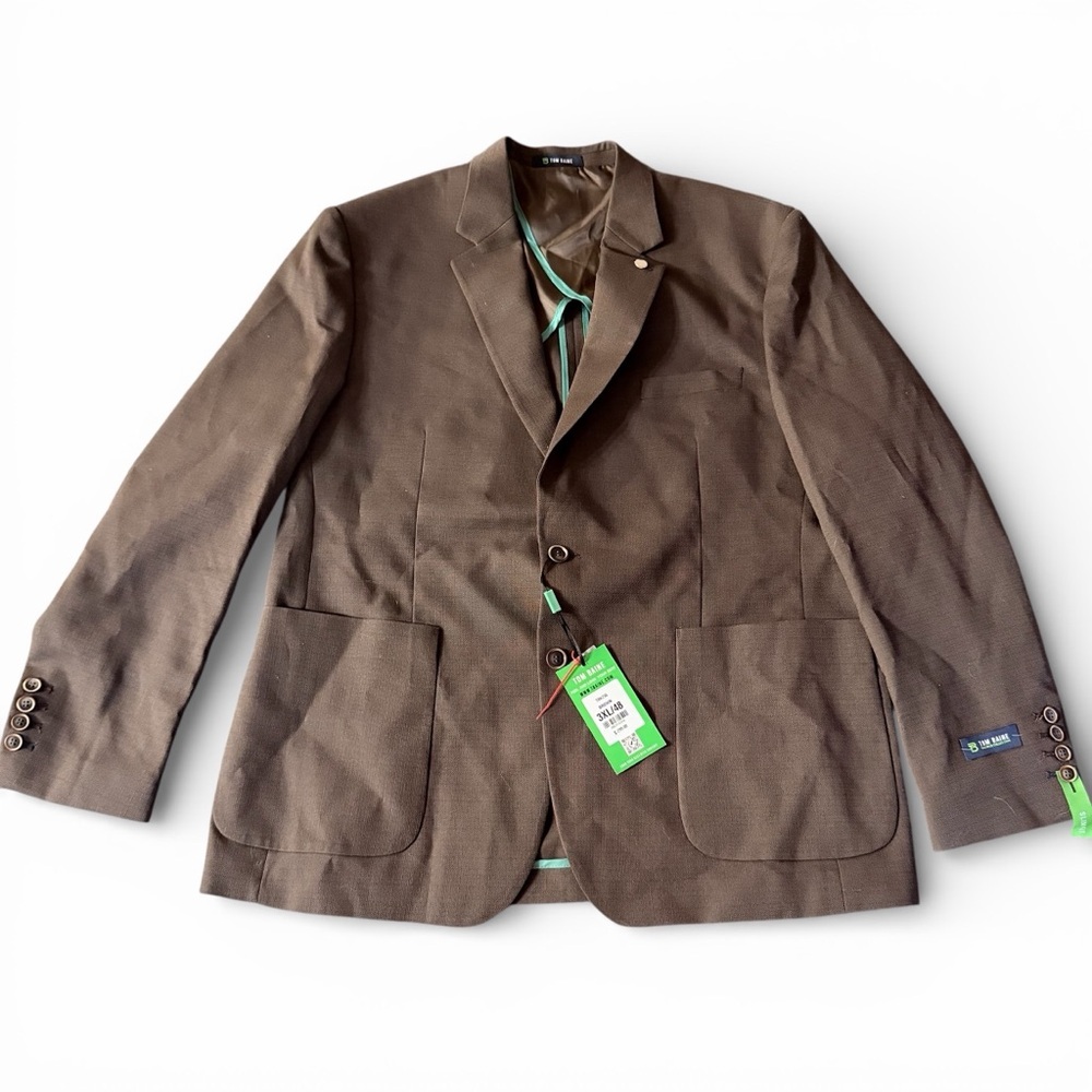 NWT Tom Baine Performance Collection lightweight sport jacket brown size 3XL/48